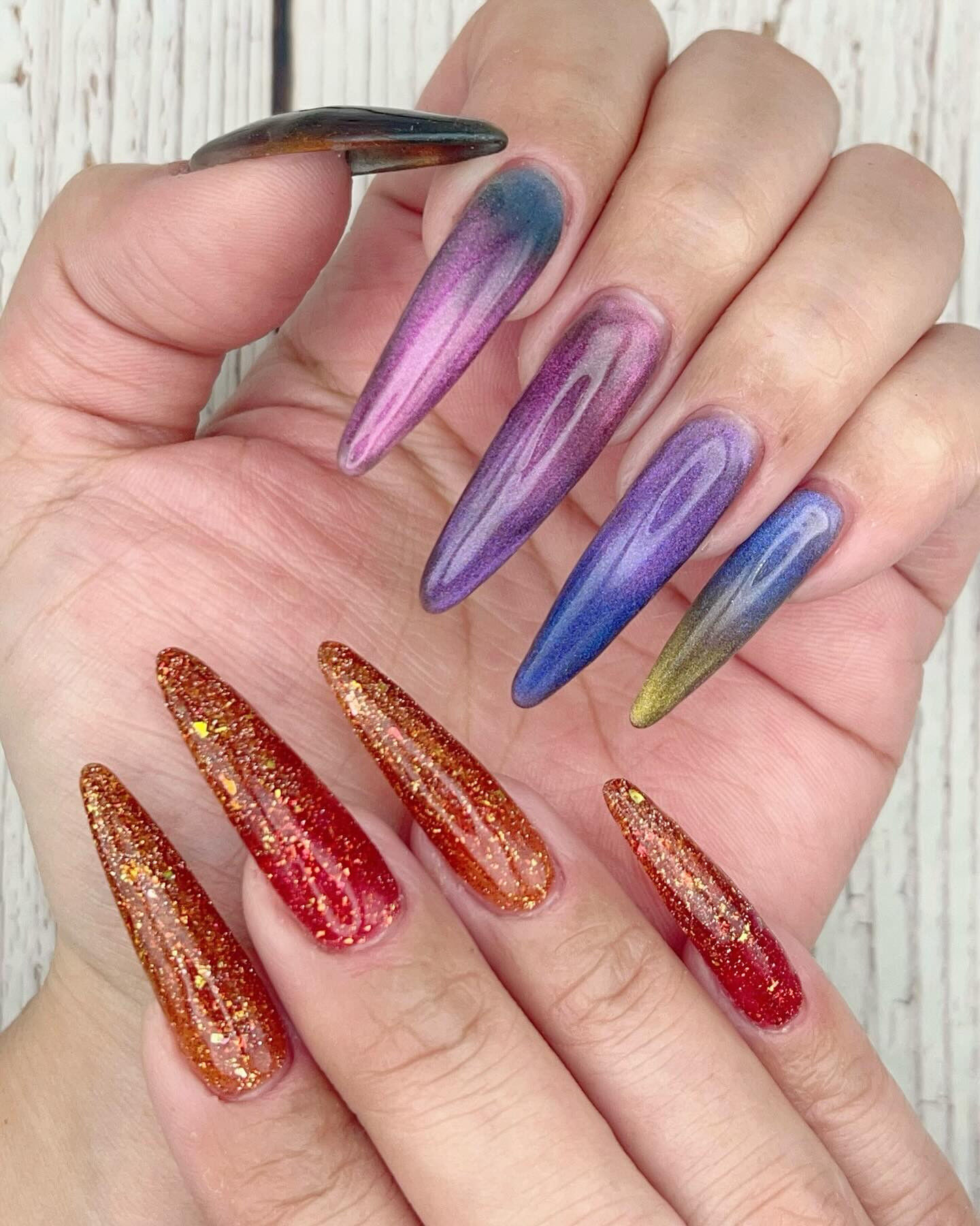 ジェルチップ長さ出しネイル💅