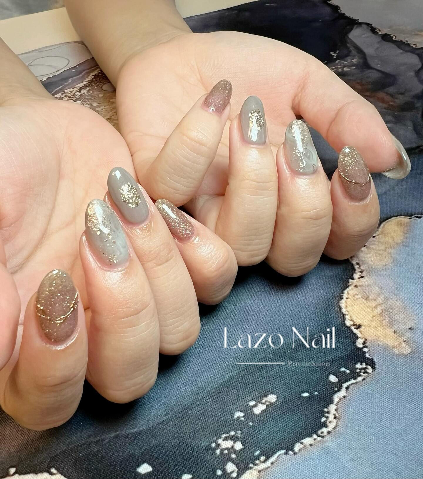 持ち込みニュアンスネイルさせていただきました💅