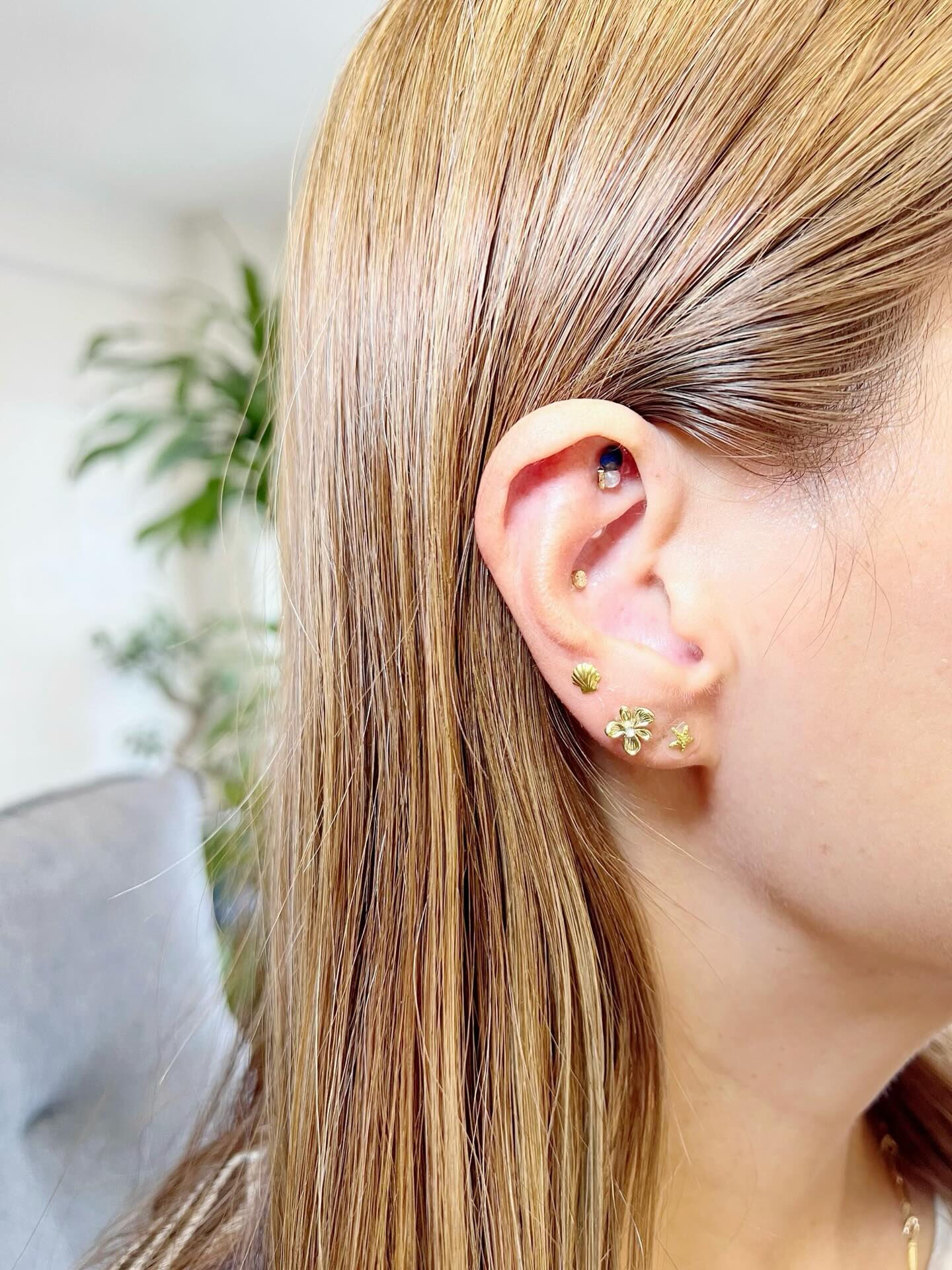 耳つぼジュエリーさせていただきました👂