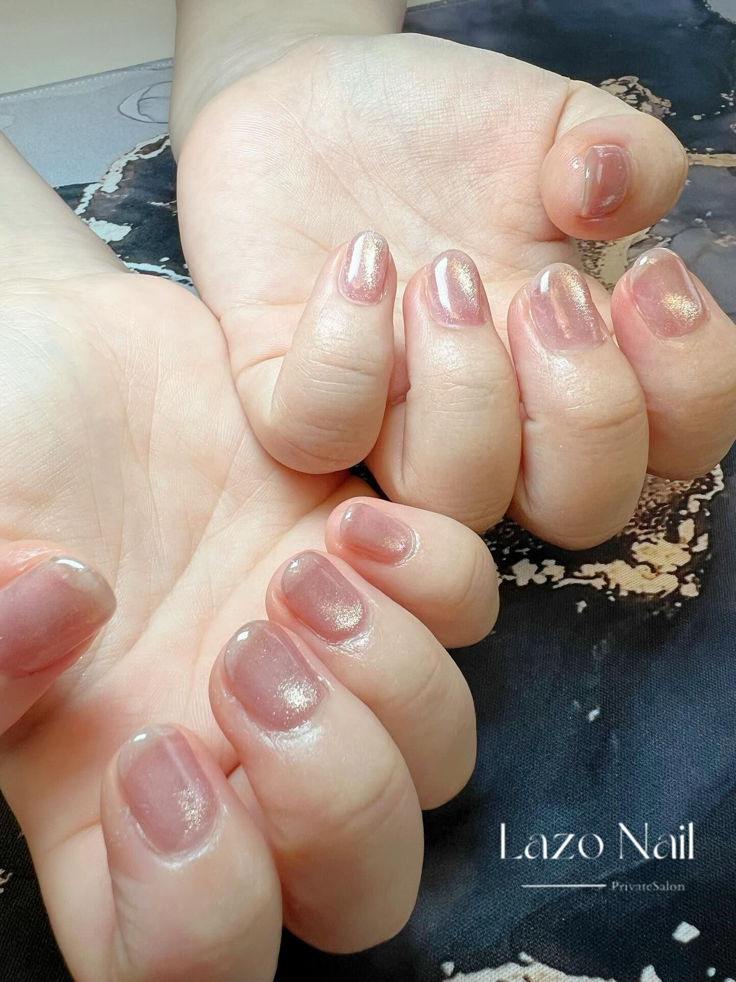 シンプルマグネットネイルさせていただきました💅