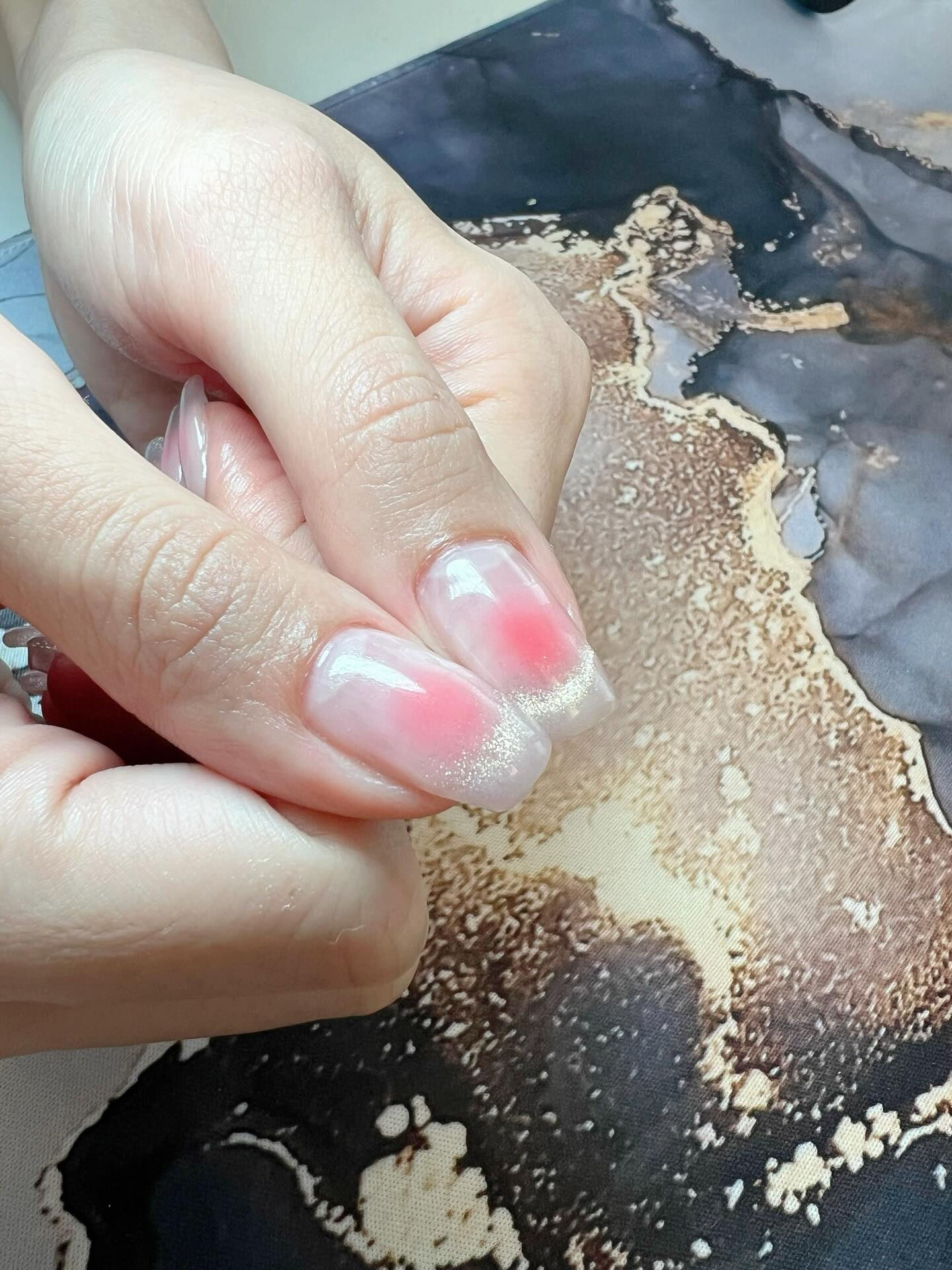 チークネイル＋フレンチマグさせていただきました💅