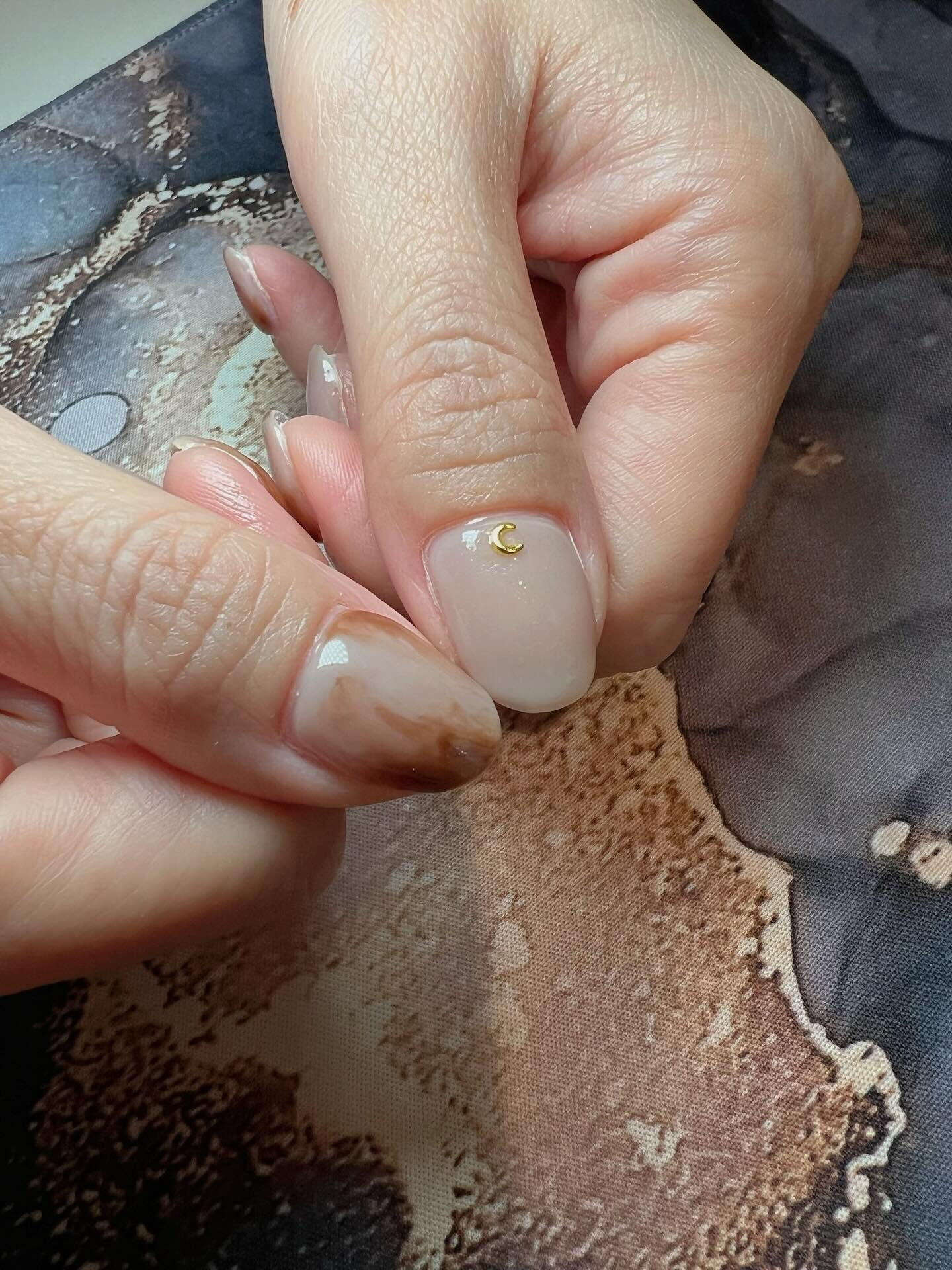 カフェラテネイルさせていただきました💅