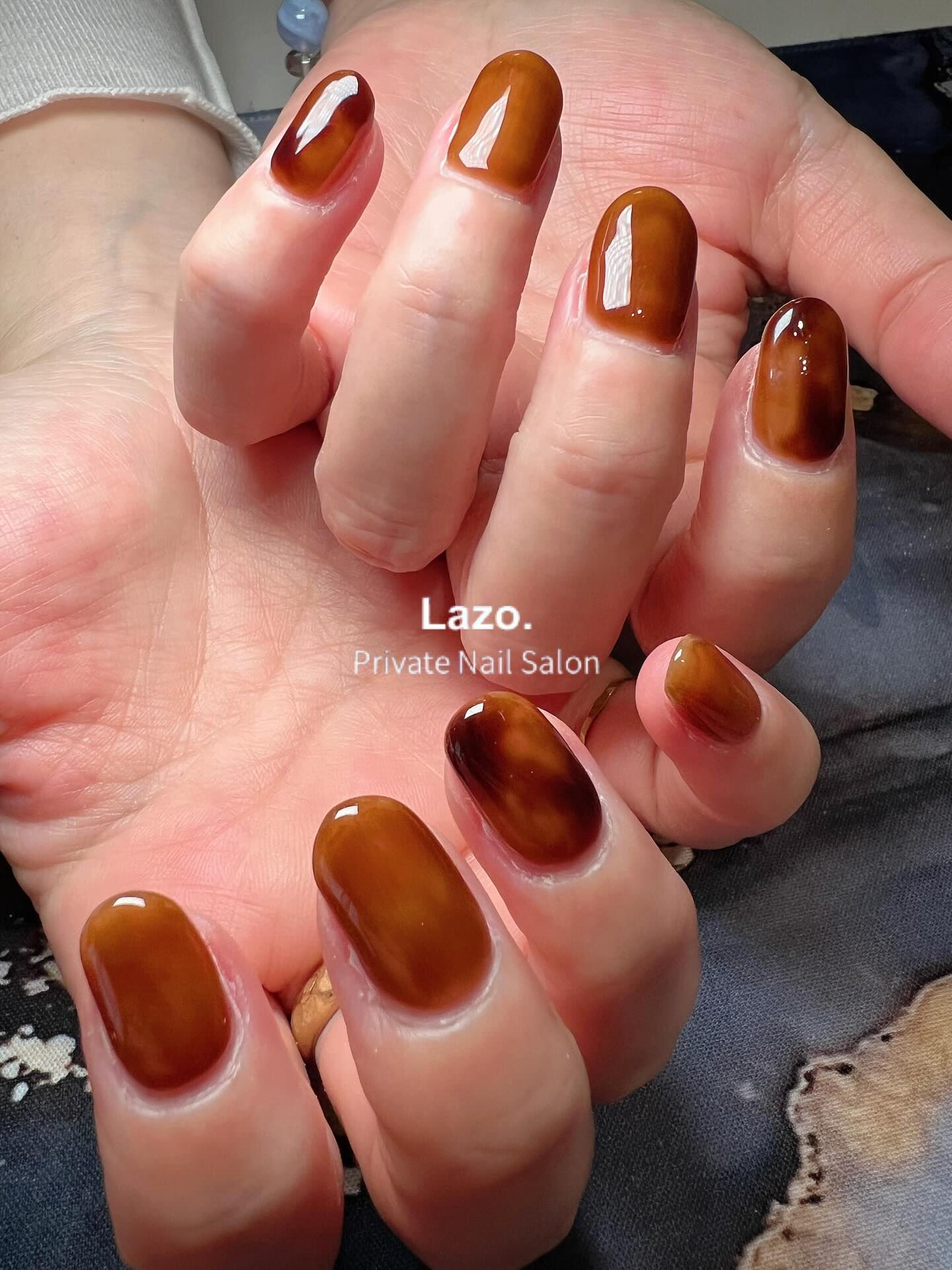 べっ甲ネイルさせていただきました💅