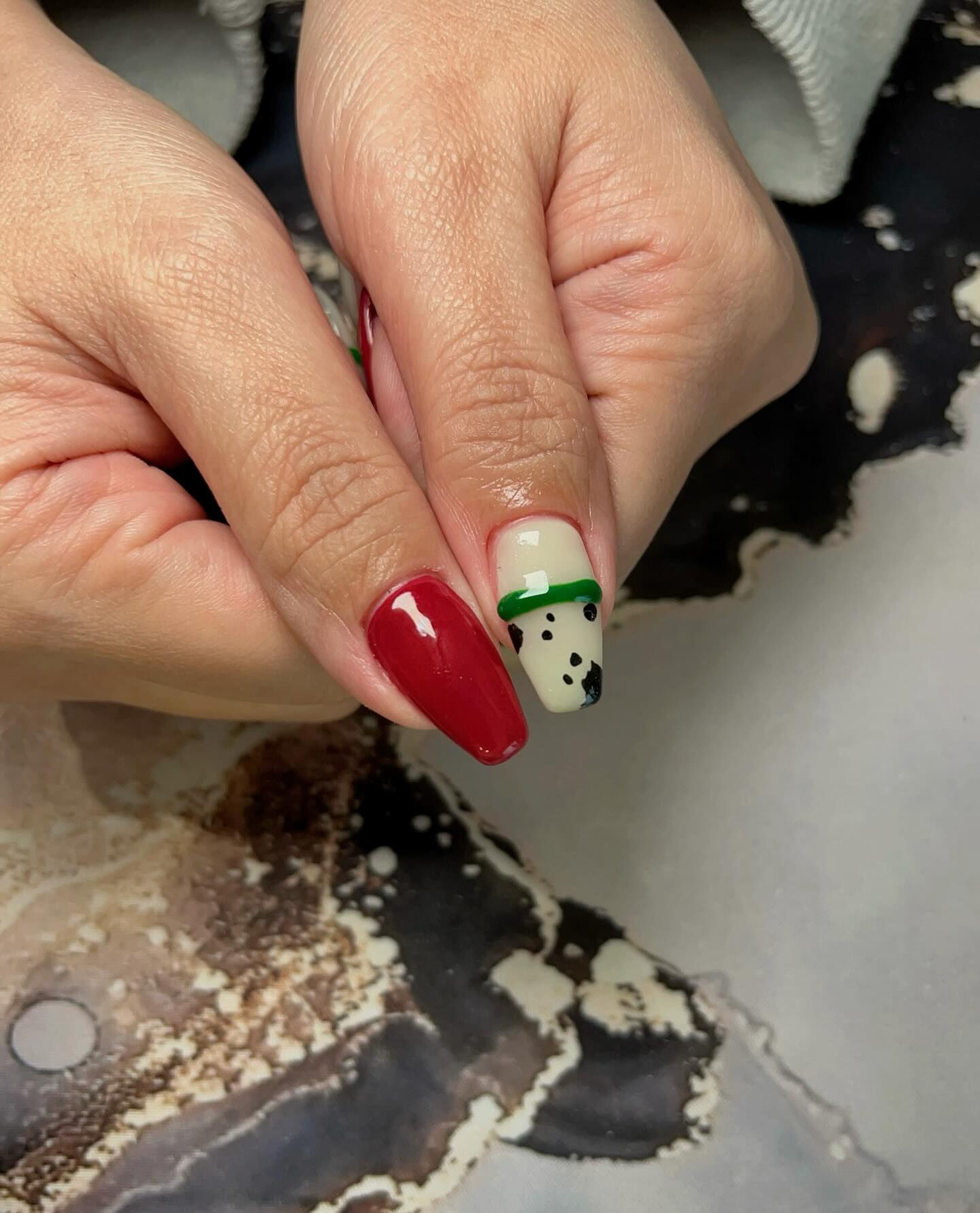 ダルメシアン柄させていただきました💅