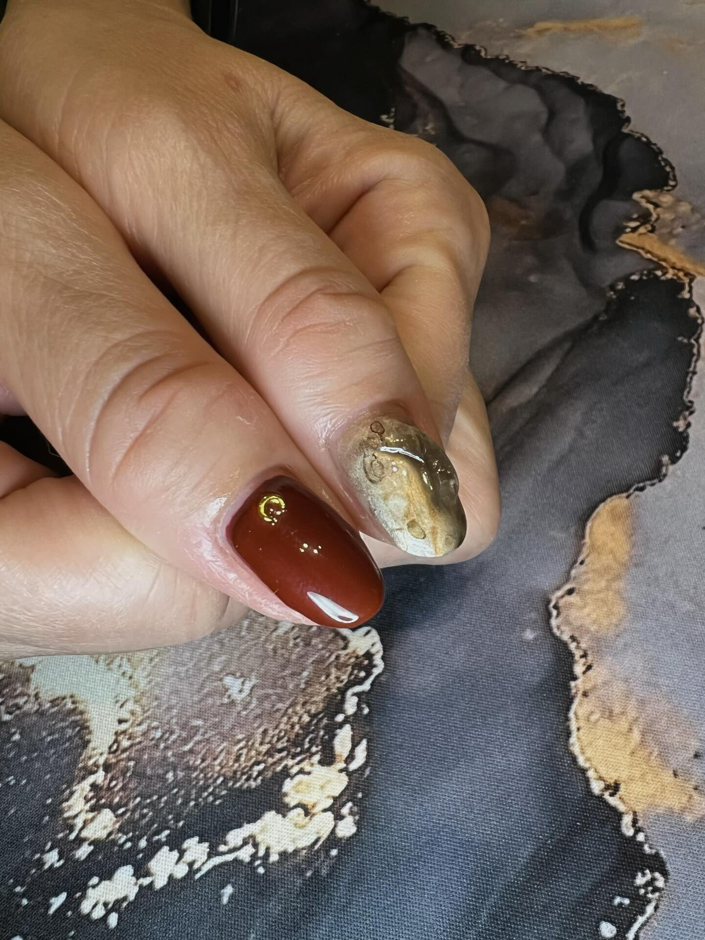 持ち込みデザインでさせていただきました💅