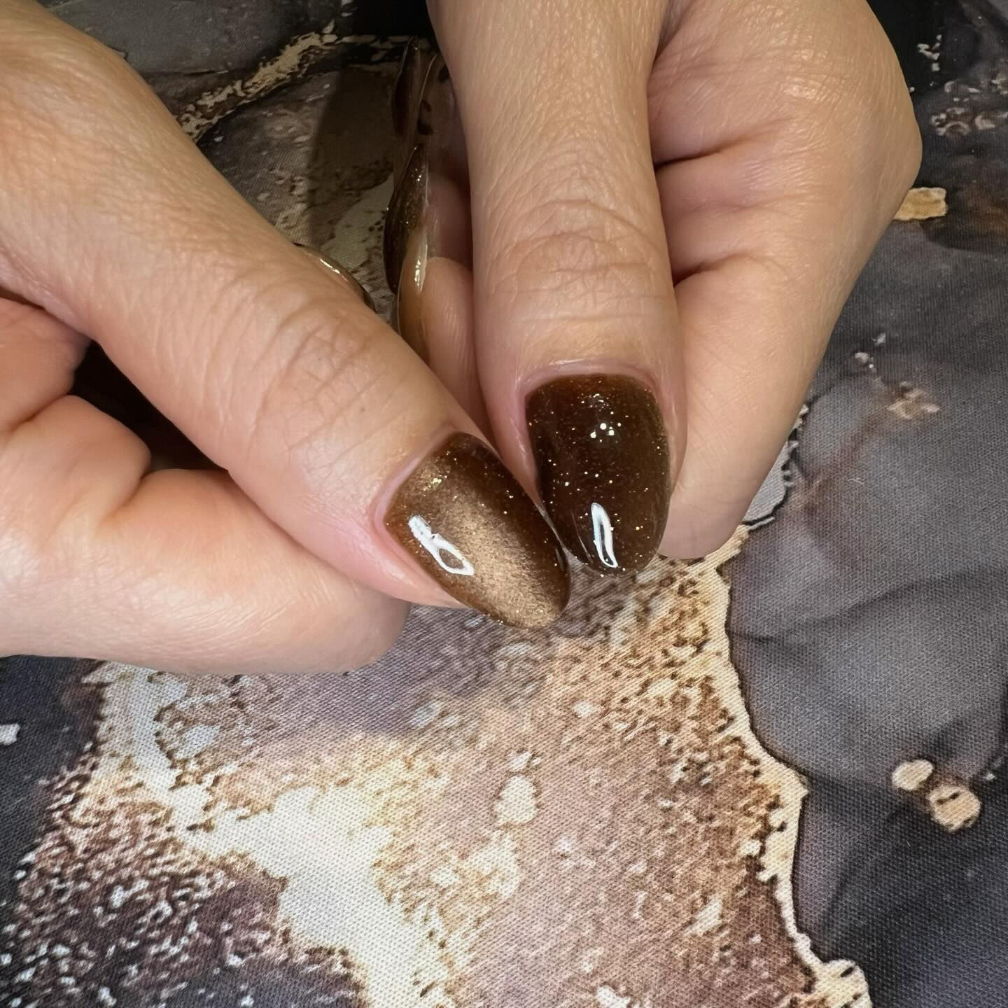 ヒョウ柄マグネイルさせていただきました💅