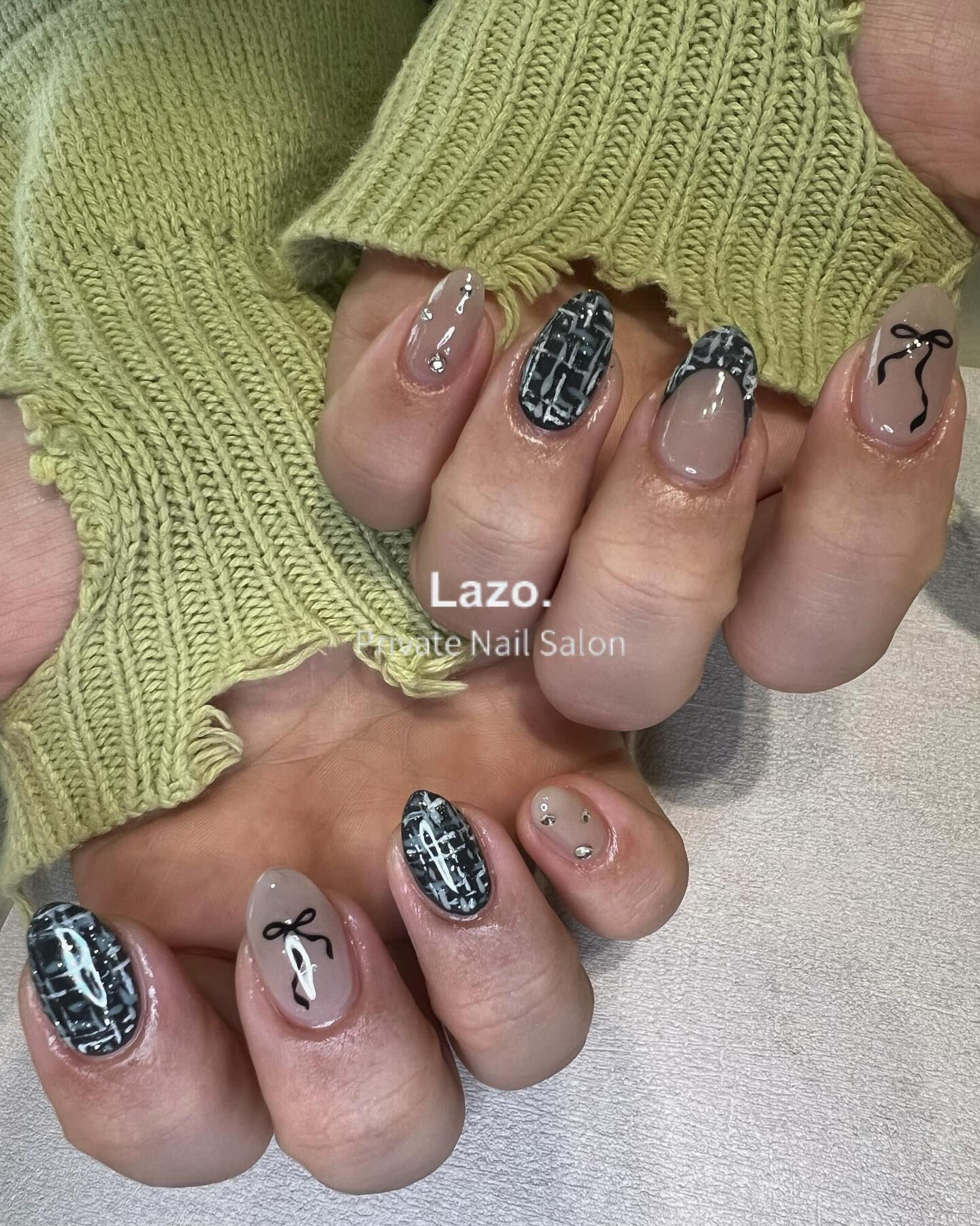 ツイード持ち込みデザインさせていただきました💅