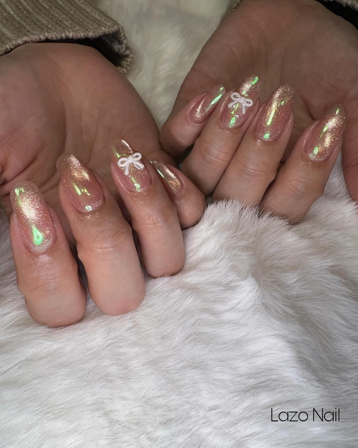 オーロラ&マグネイルさせていただきました💅
