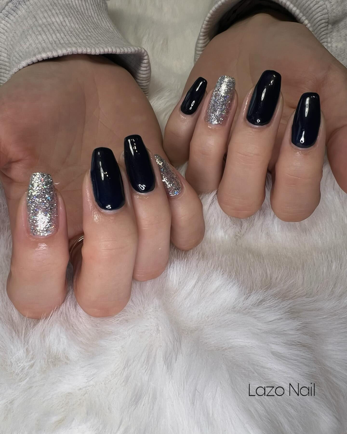 ワンカラー+ラメ💅