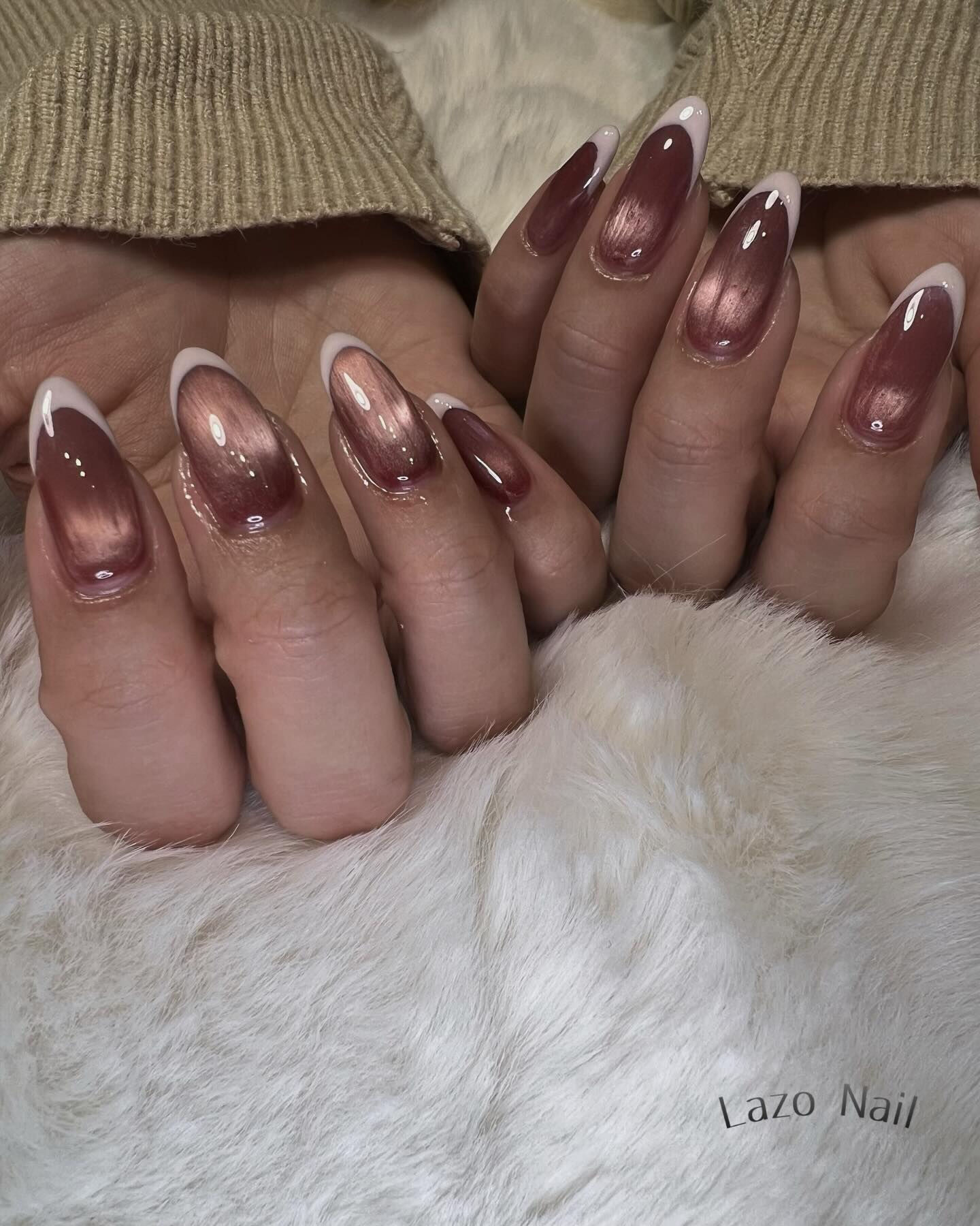 マグネット&フレンチネイル💅