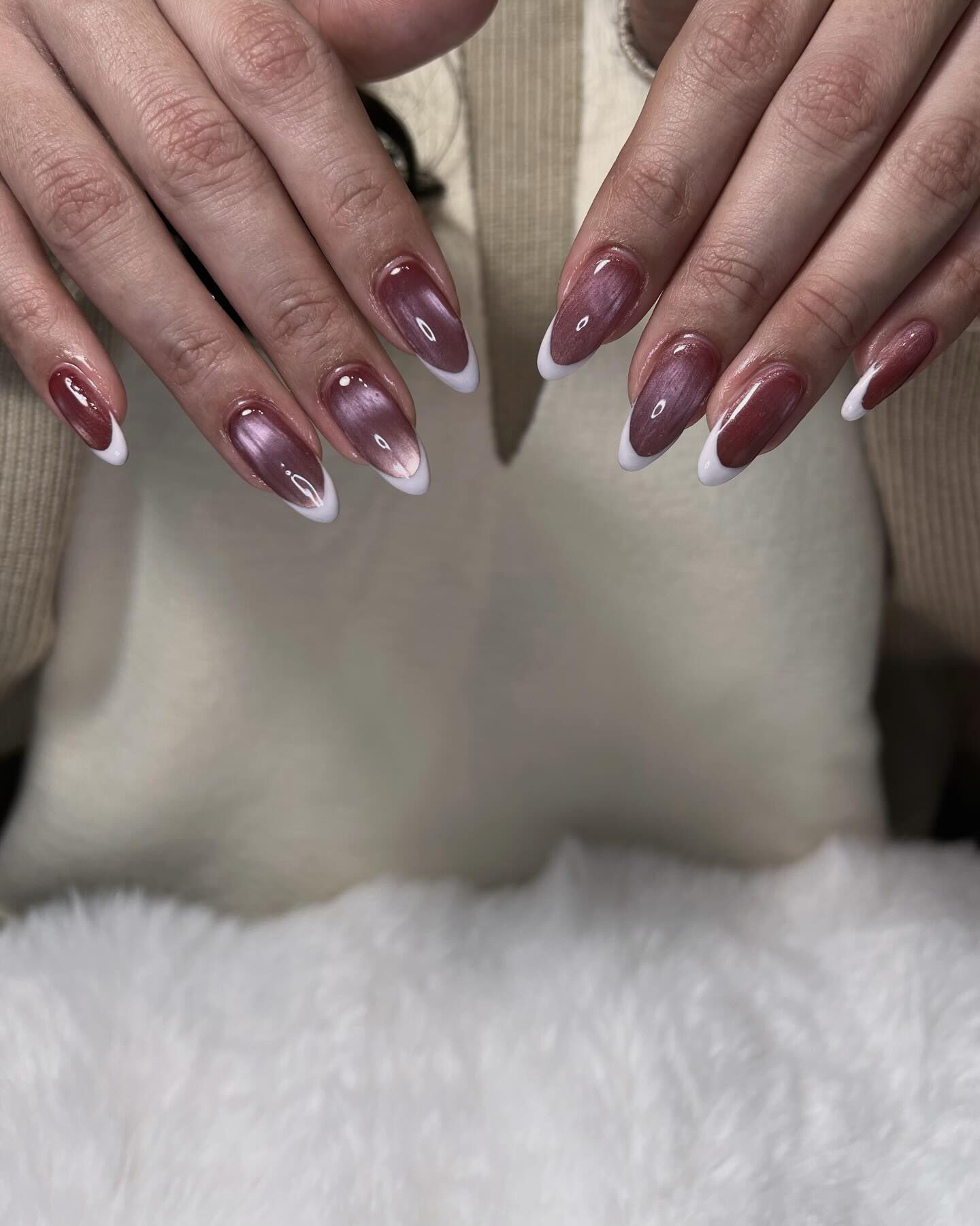 マグネット&フレンチネイル💅
