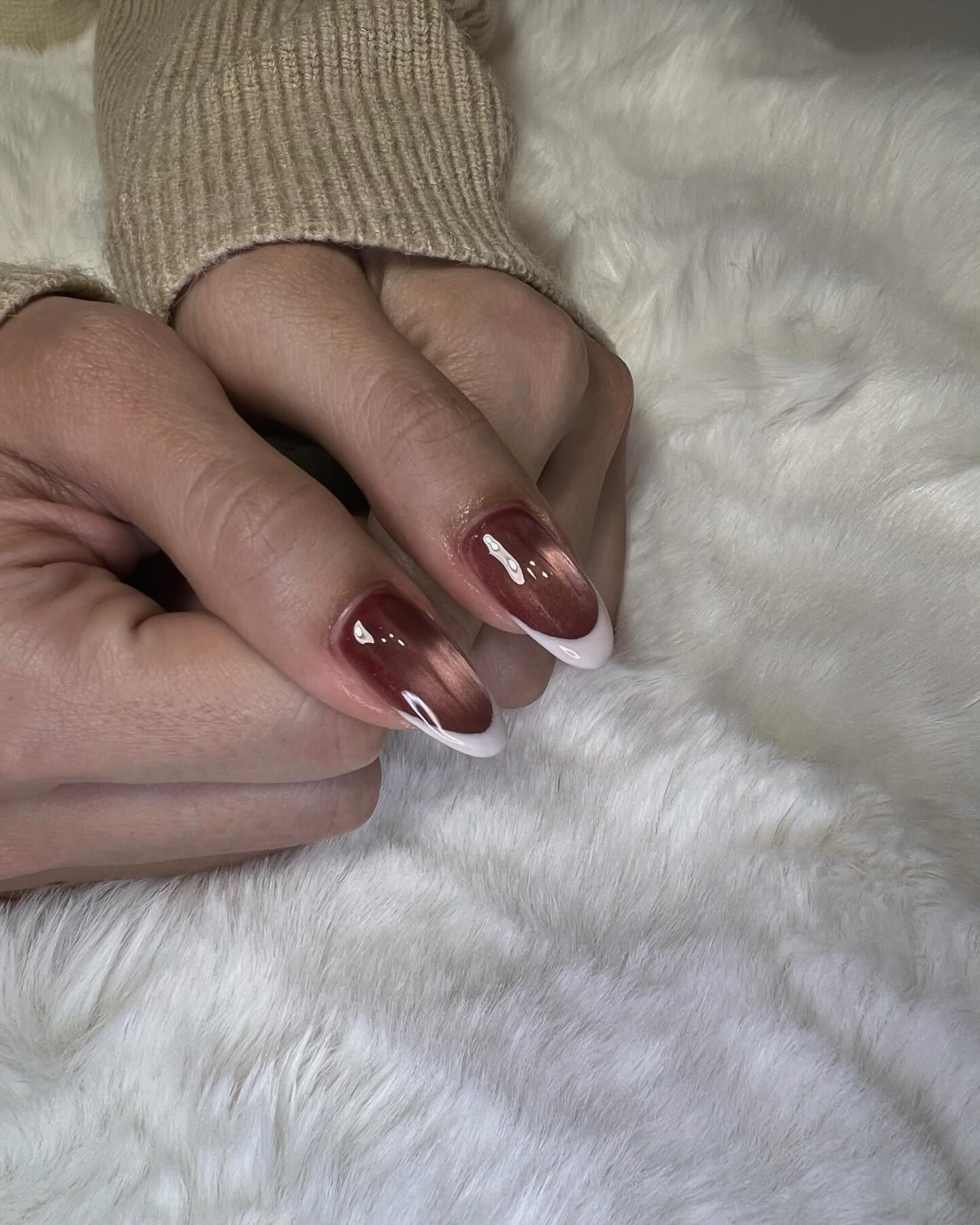 マグネット&フレンチネイル💅