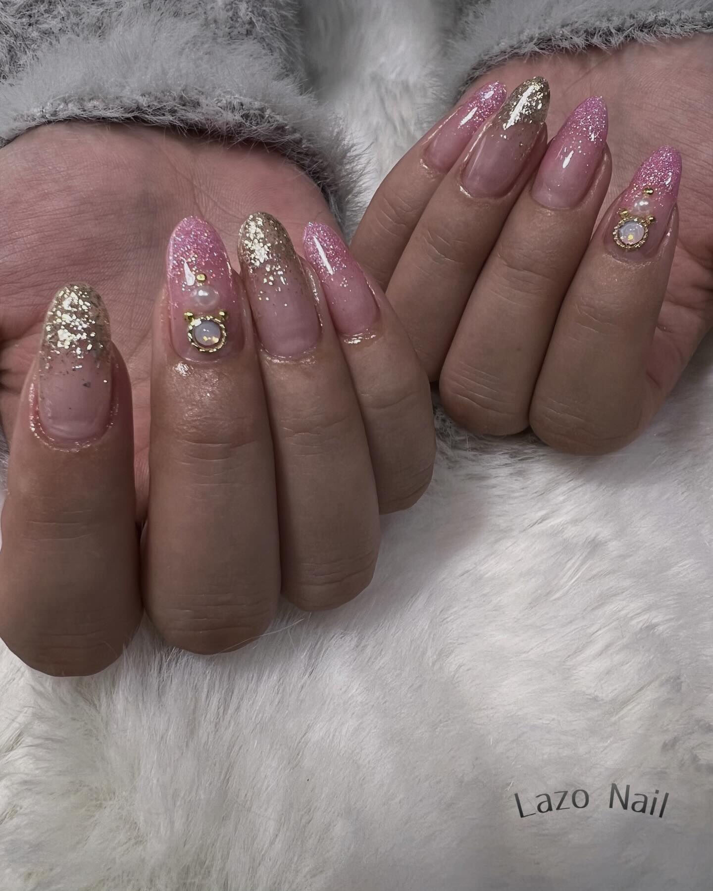 ラメグラアートネイル💅