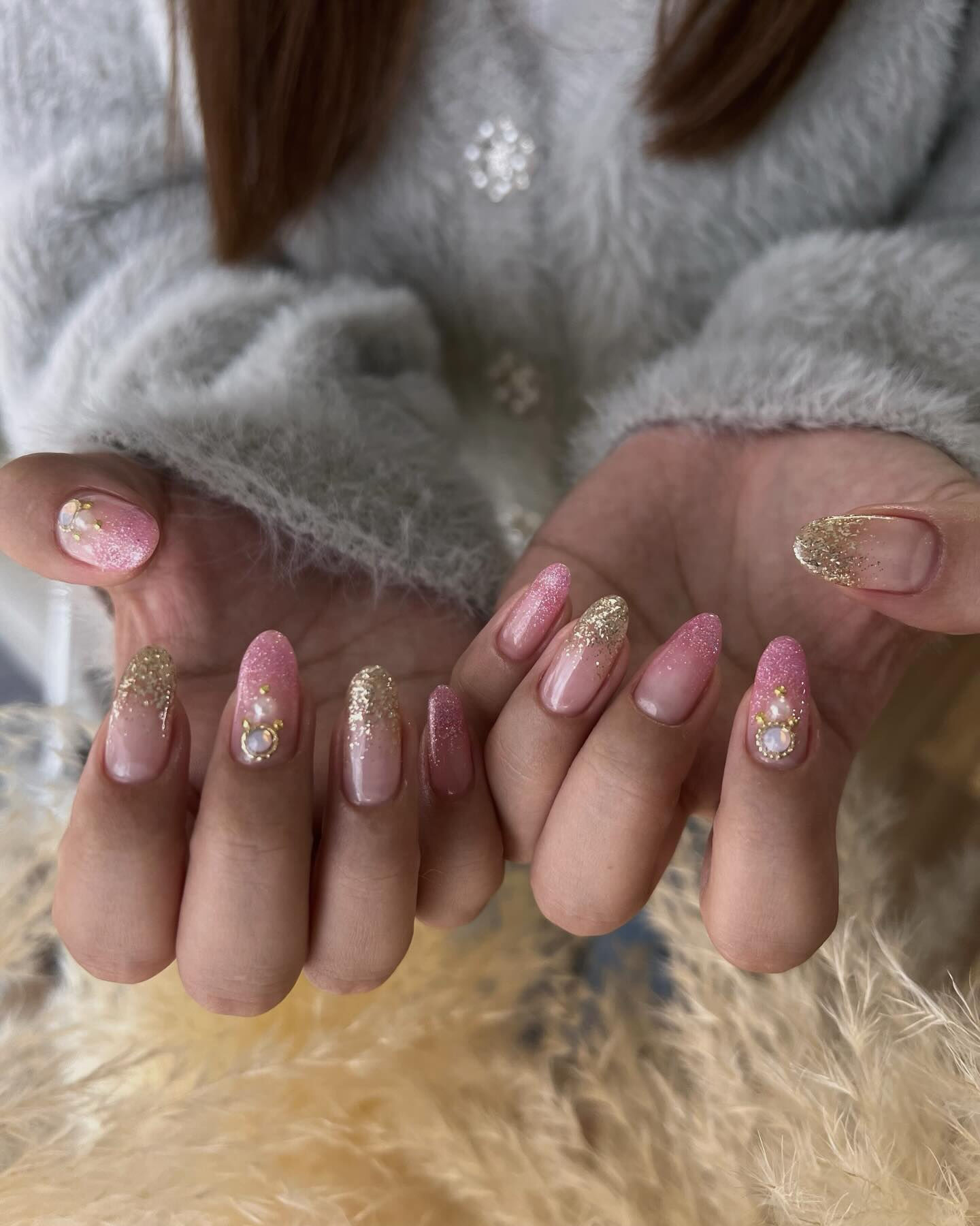 ラメグラアートネイル💅