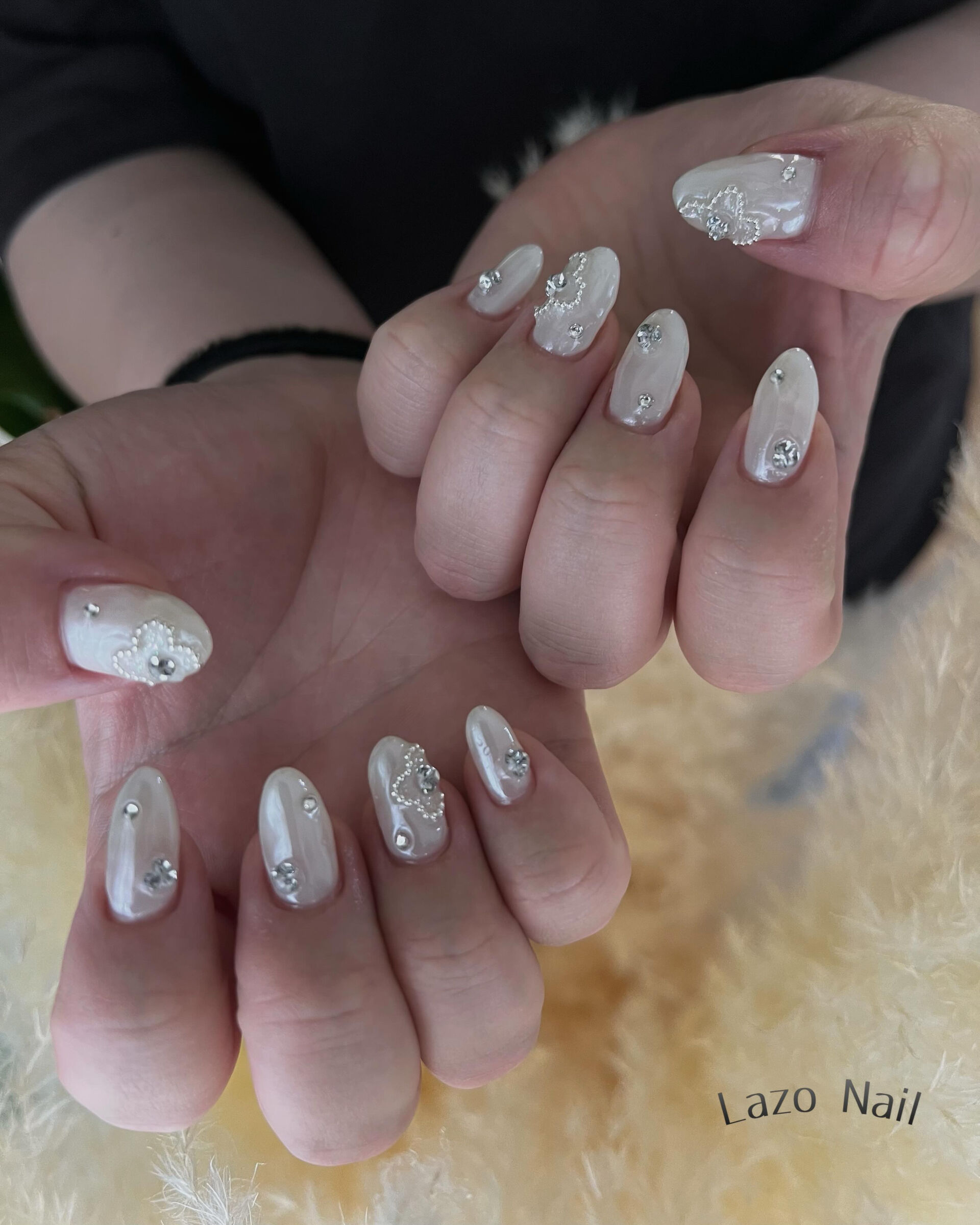 ワンカラー&オーロラネイル💅