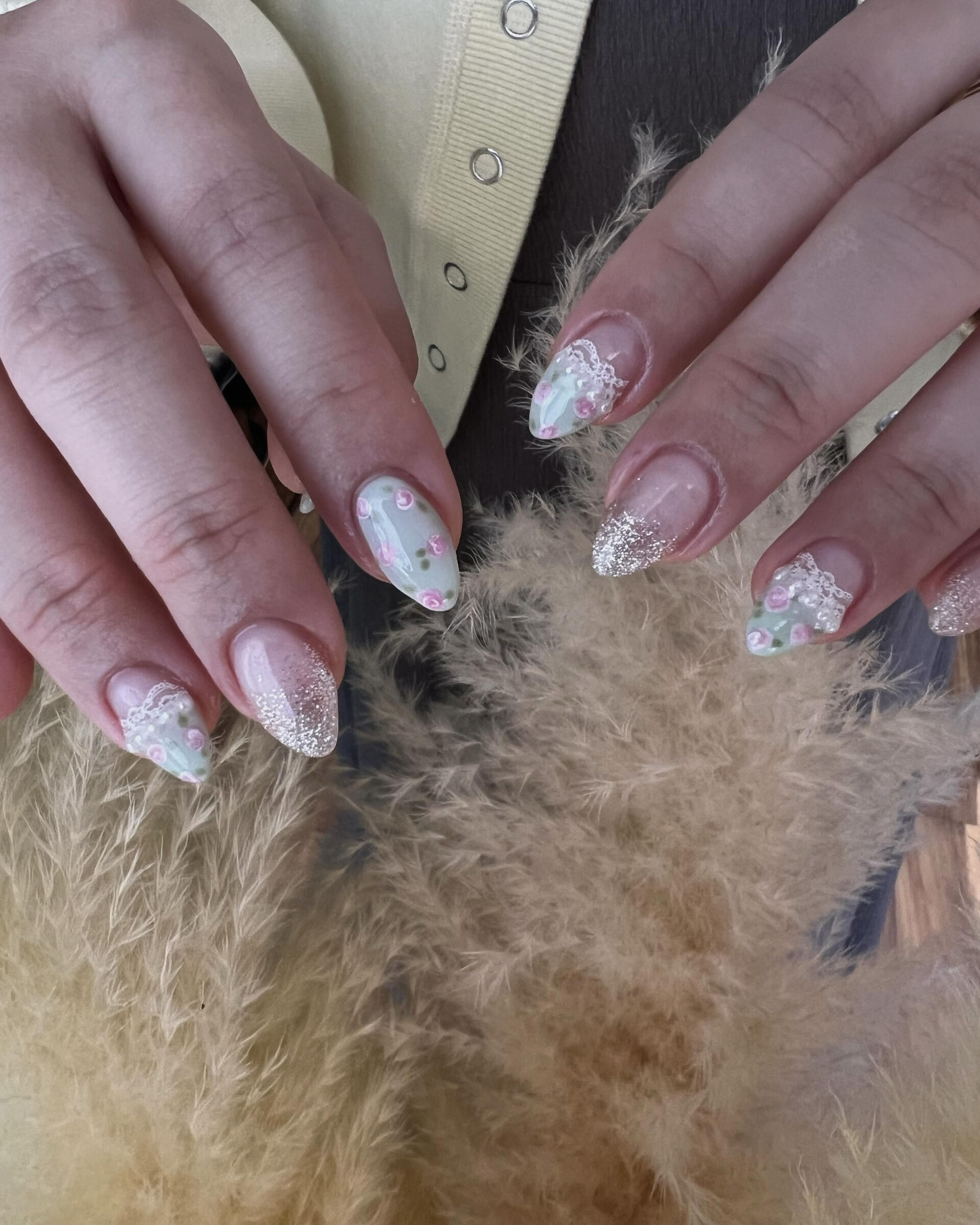 小花柄ネイル💅