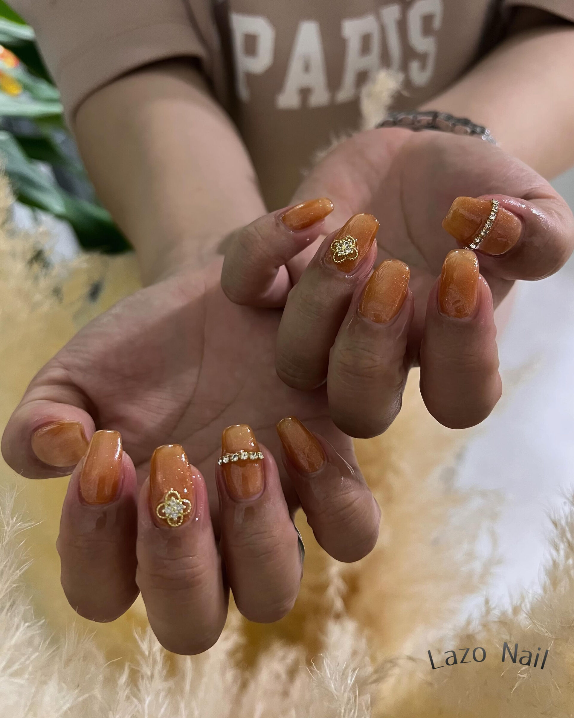 🍂 caramel × gold flower