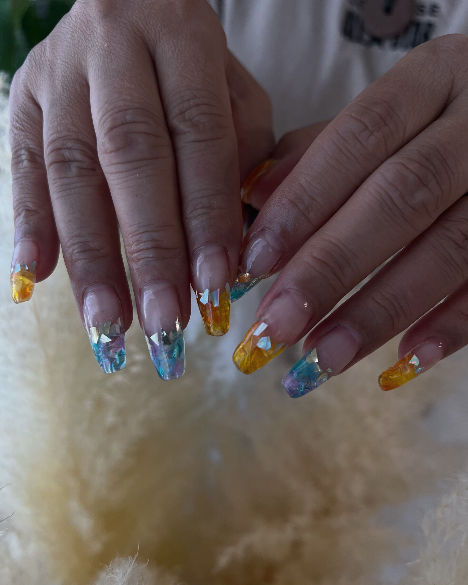 💎長さ出し × クラッシュネイル✨