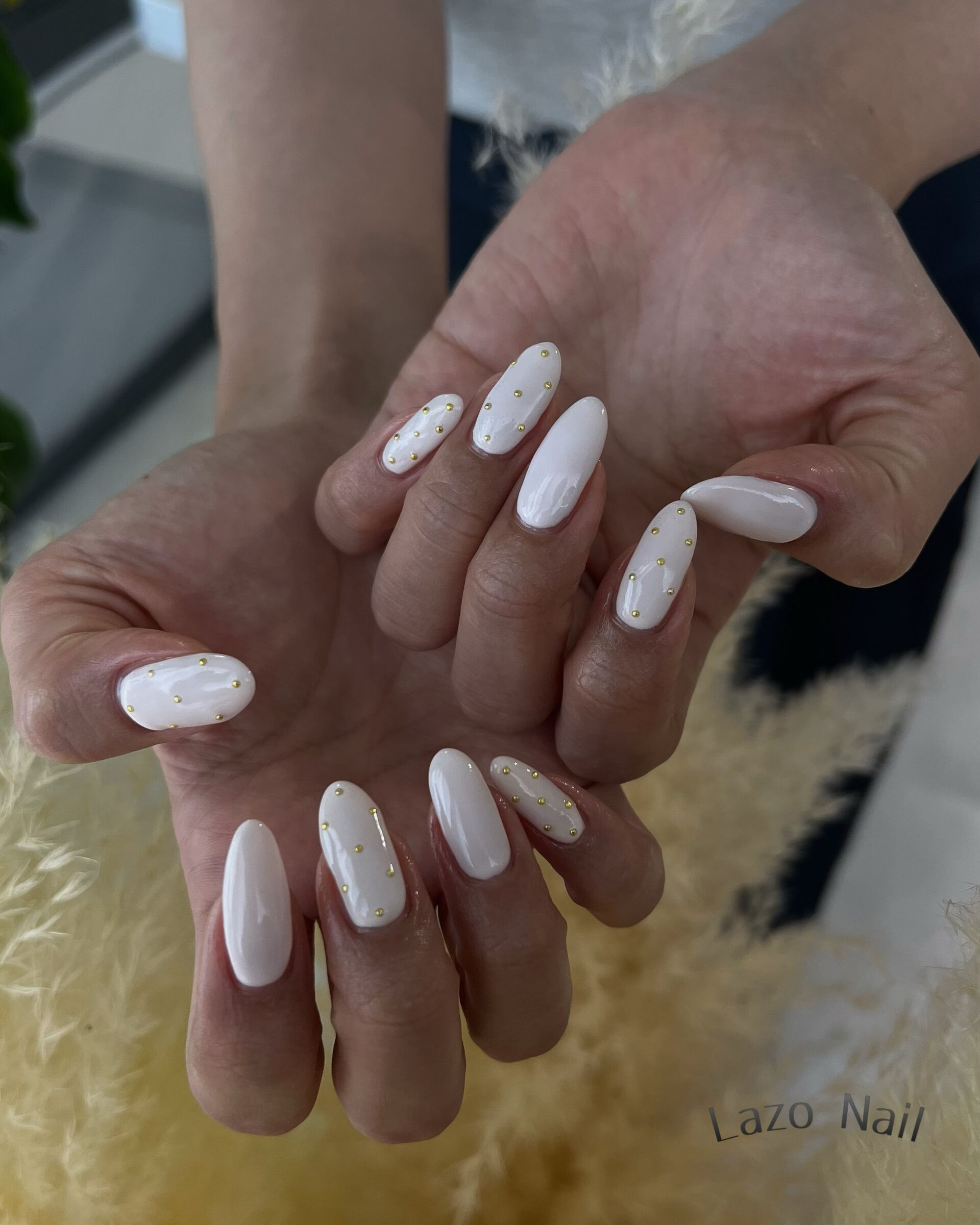 🎀ふんわりパステルピンクに、ゴールドをちょい足し✨