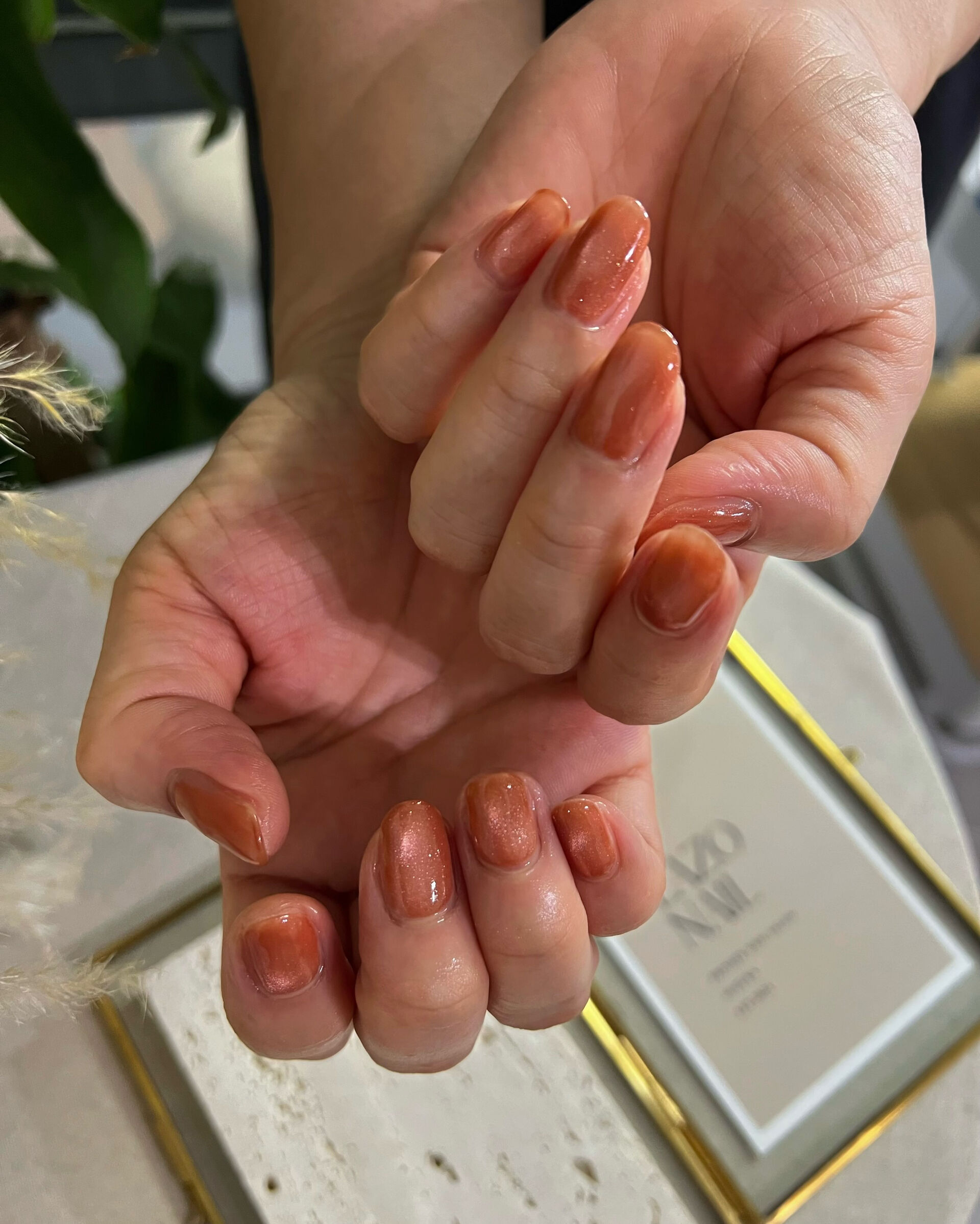 🧡 うるっとオレンジブラウンのマグネット